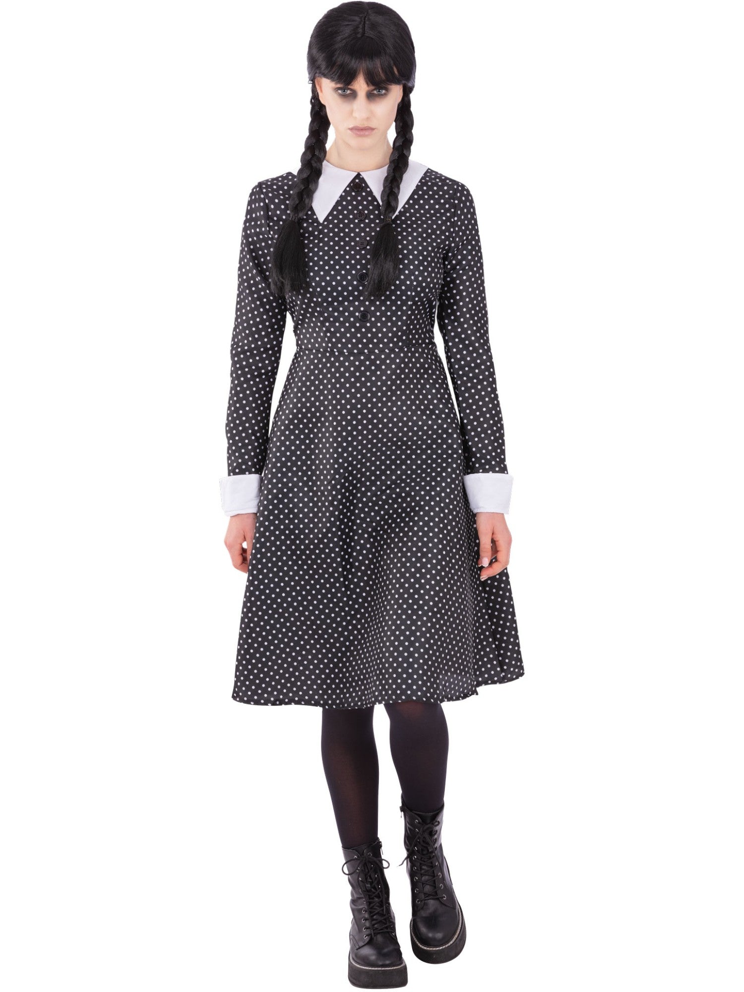 Smiffys Adult Gothic School Girl Costume estilo Miércoles