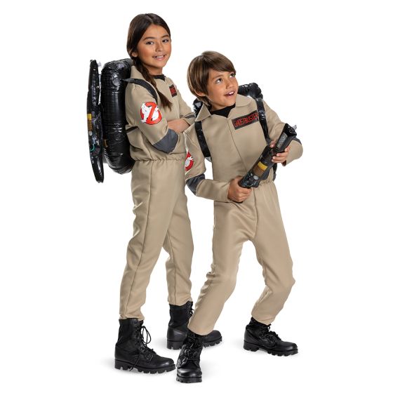 Disfraz infantil de Cazafantasmas con mochila de protones hinchable de Disguise
